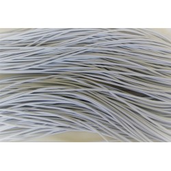 3mm round elastic cord - white